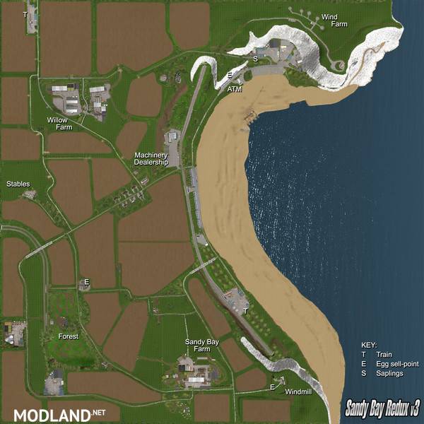 Sandy Bay Redux Map
