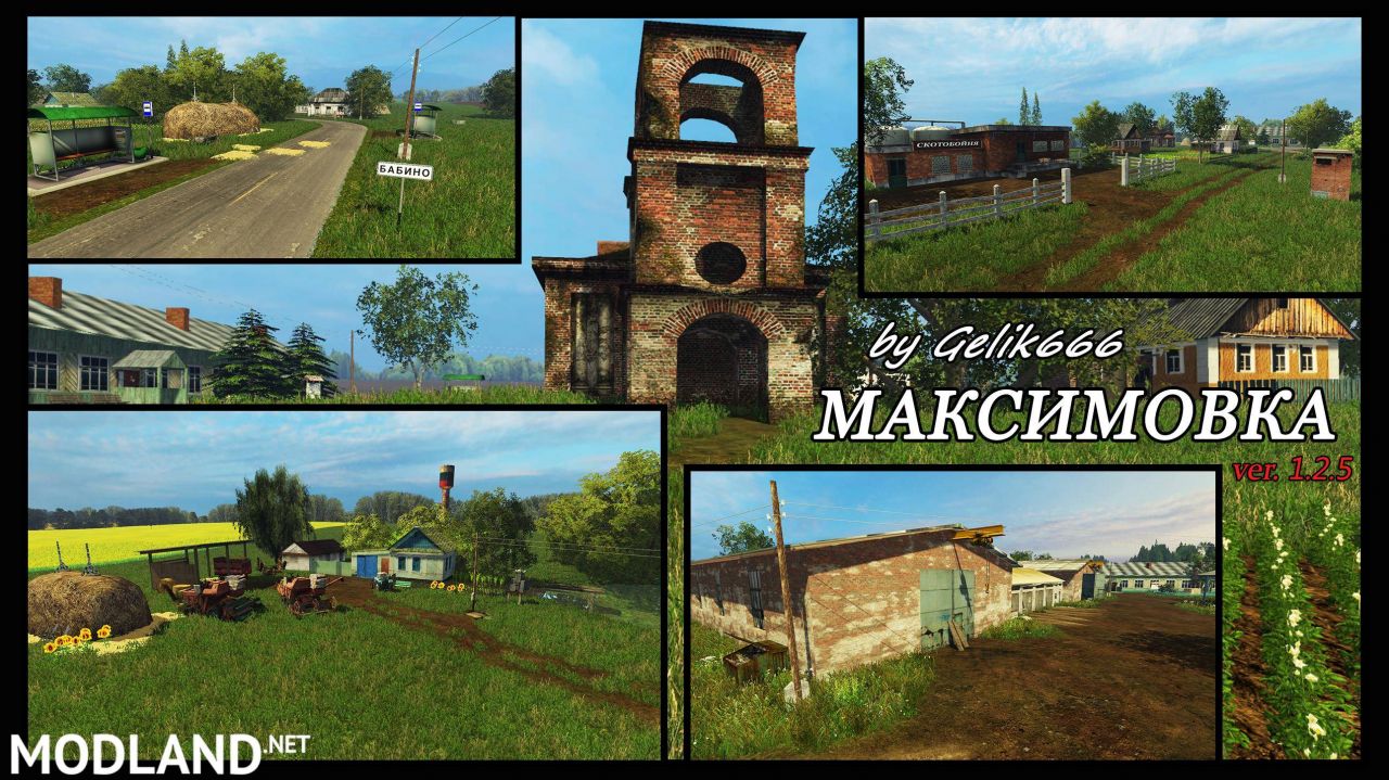 Village Maksimovka Map