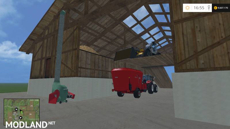 Shed with Hay Blower