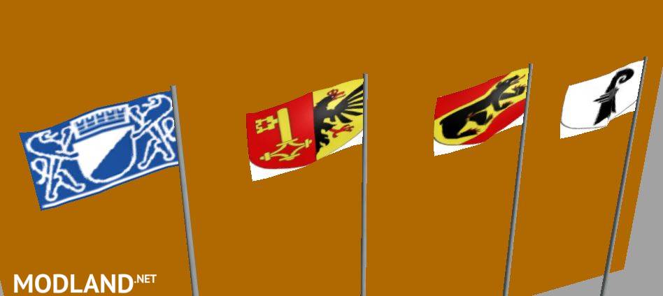 Switzerland Flags by Vaszics