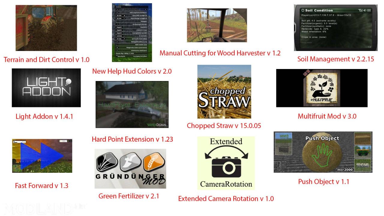 FS15 Big Mods Pack V11 Scripts Pack
