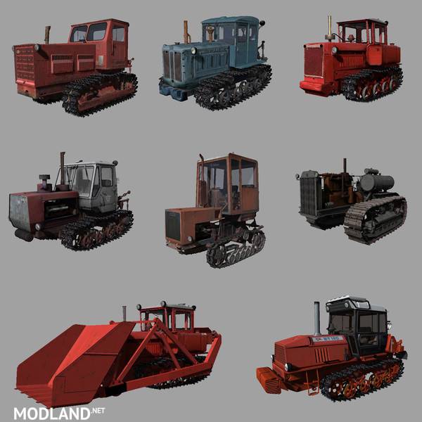 Crawler Tractors Set