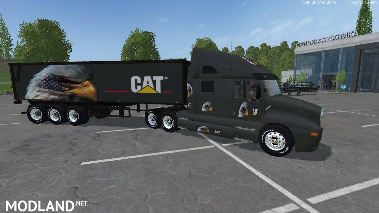 Eagle Eye Kenworth Cat Truck and Eagle Eye Semi Trailer by Eagle355th