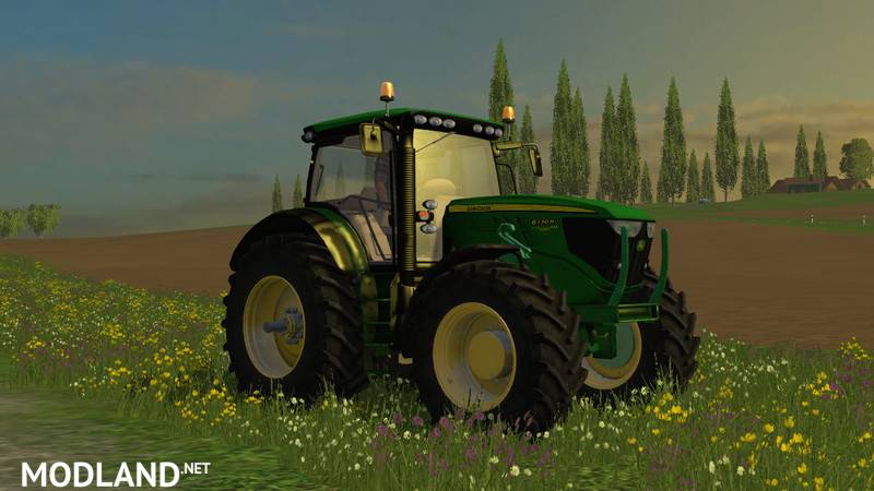 John Deere 6130R v 1.0 Washable with Font Loader