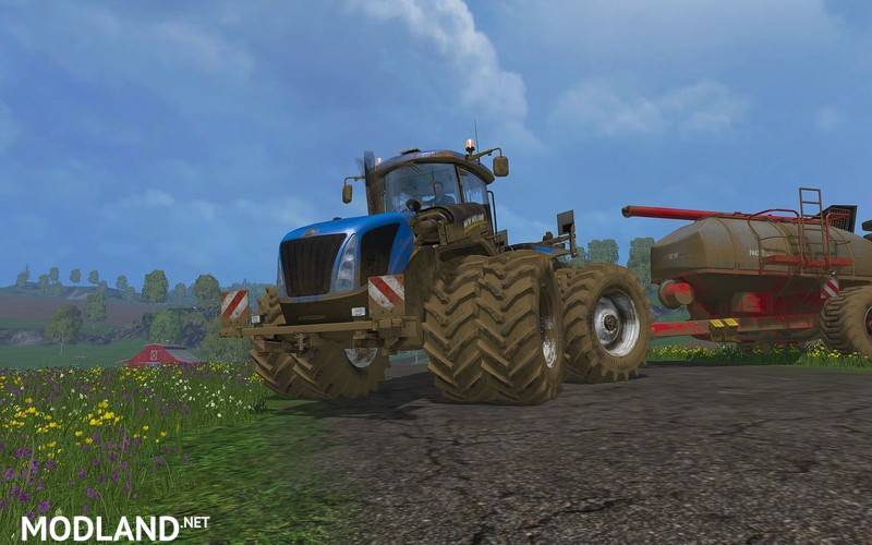 New Holland T9560 Changing Tires