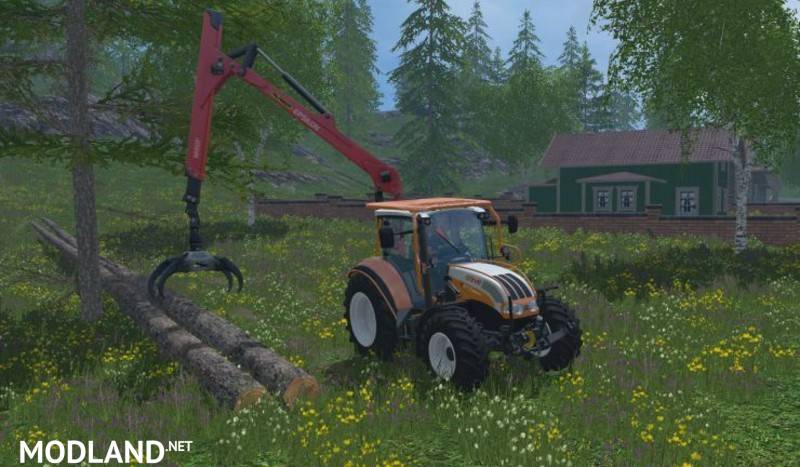 Steyr Multi 4115 with Log Loader