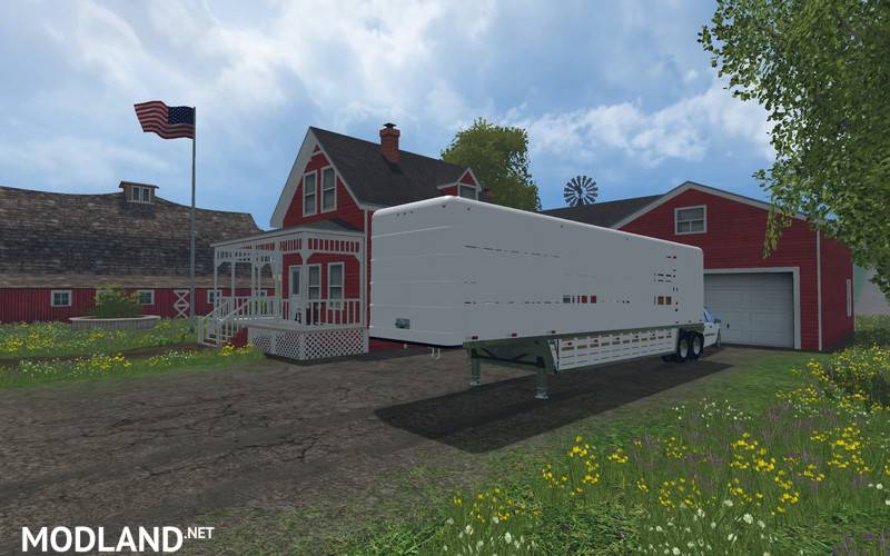US Old Cattle Trailer