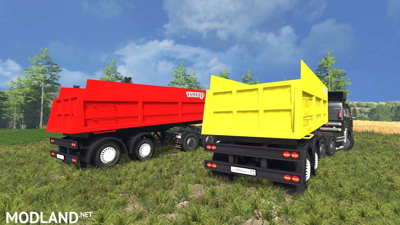 KamAZ 54115 v2.0 & Trailer SZAP-9517