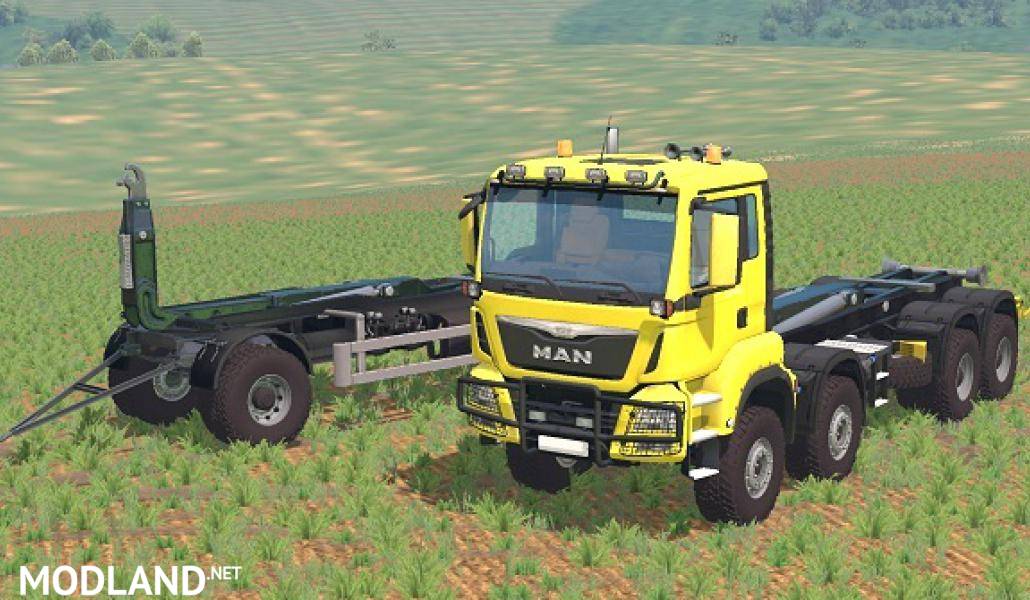 Man Tgs 41.480 8x8 HKL + Trailer