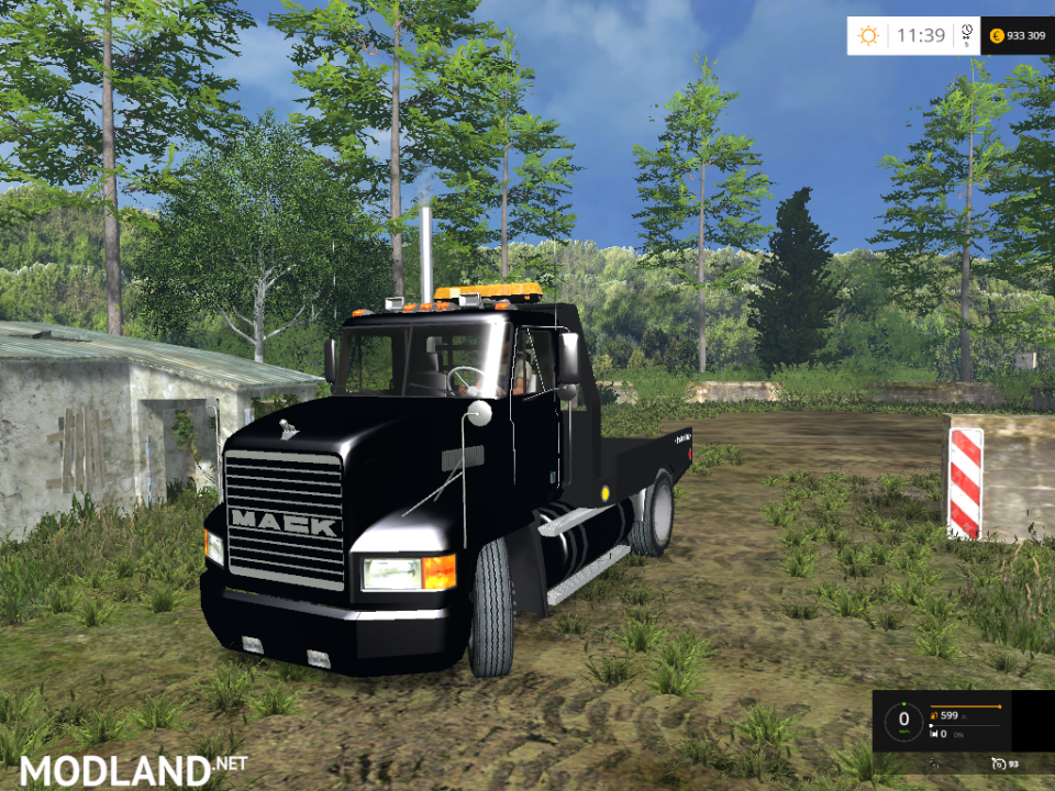 Mack Single Axle Flatbed Truck