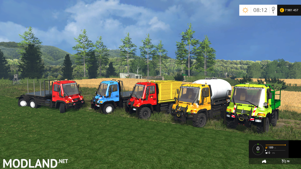 Mercedes-Benz Unimog U400 WB V 12 Mit Portalkran
