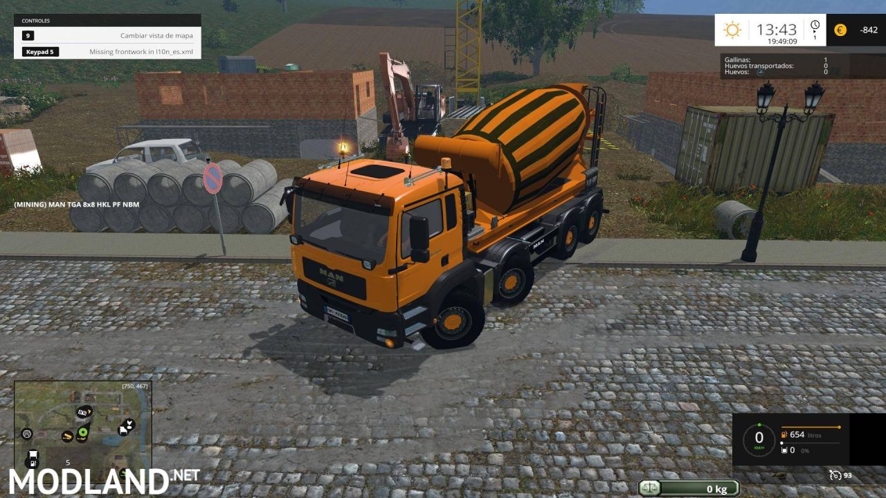 NBM MAN TGA 8x8 HKL CONCRETE MIXER