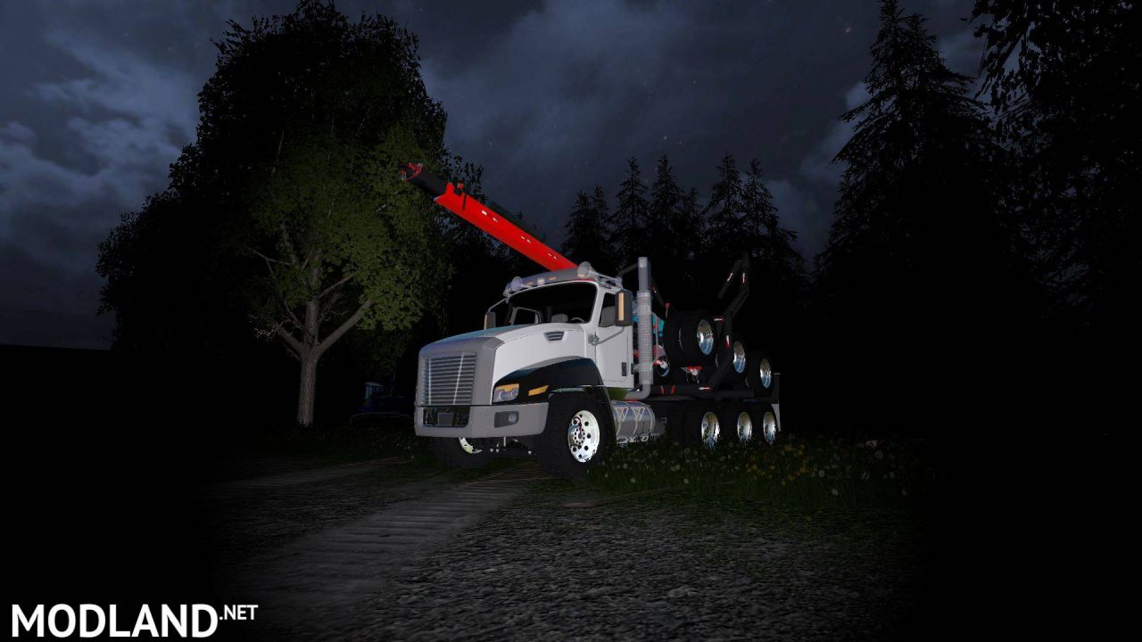 Cat CT660 Log Truck and trailer with turning bunks