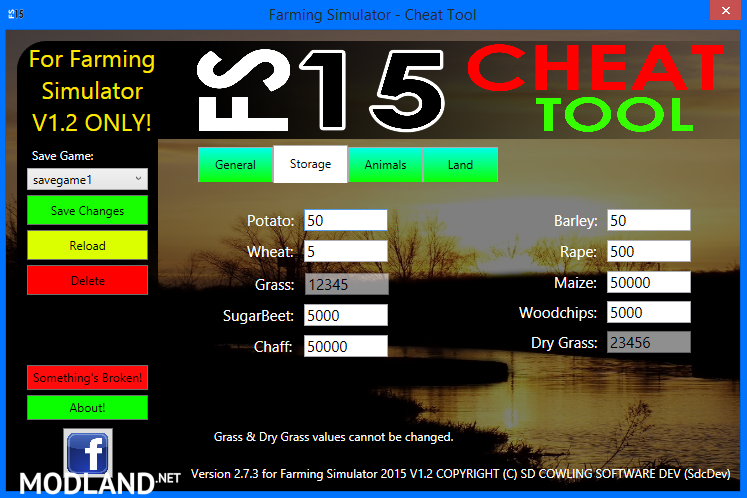 FS 2015 CHEAT TOOL FOR FS2015 V1.2 WITH WINXP SUPPORT!