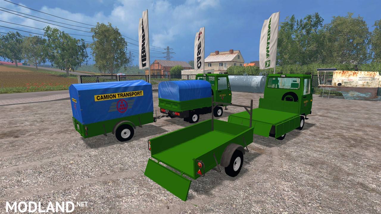 Multicar and Trailer ROS Camion Transport