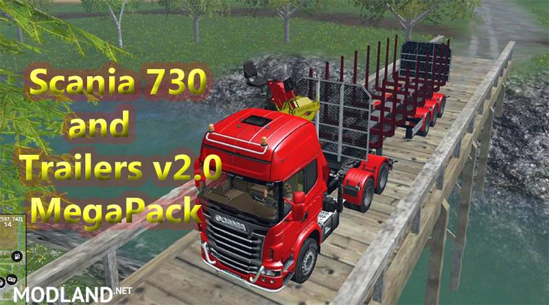 Scania 730 and Trailers Megapack