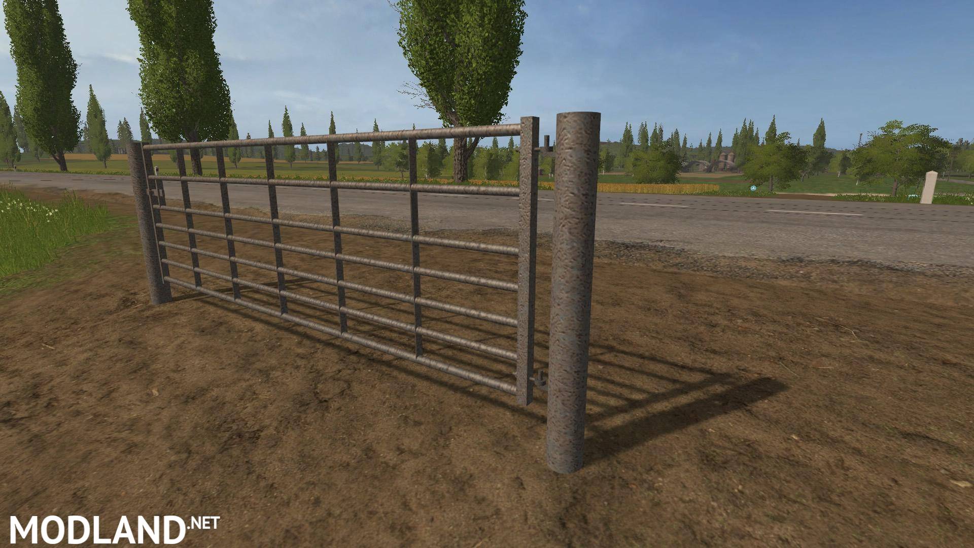 Animated Seven bar steel with light rust gates v 1.0 - FS 17