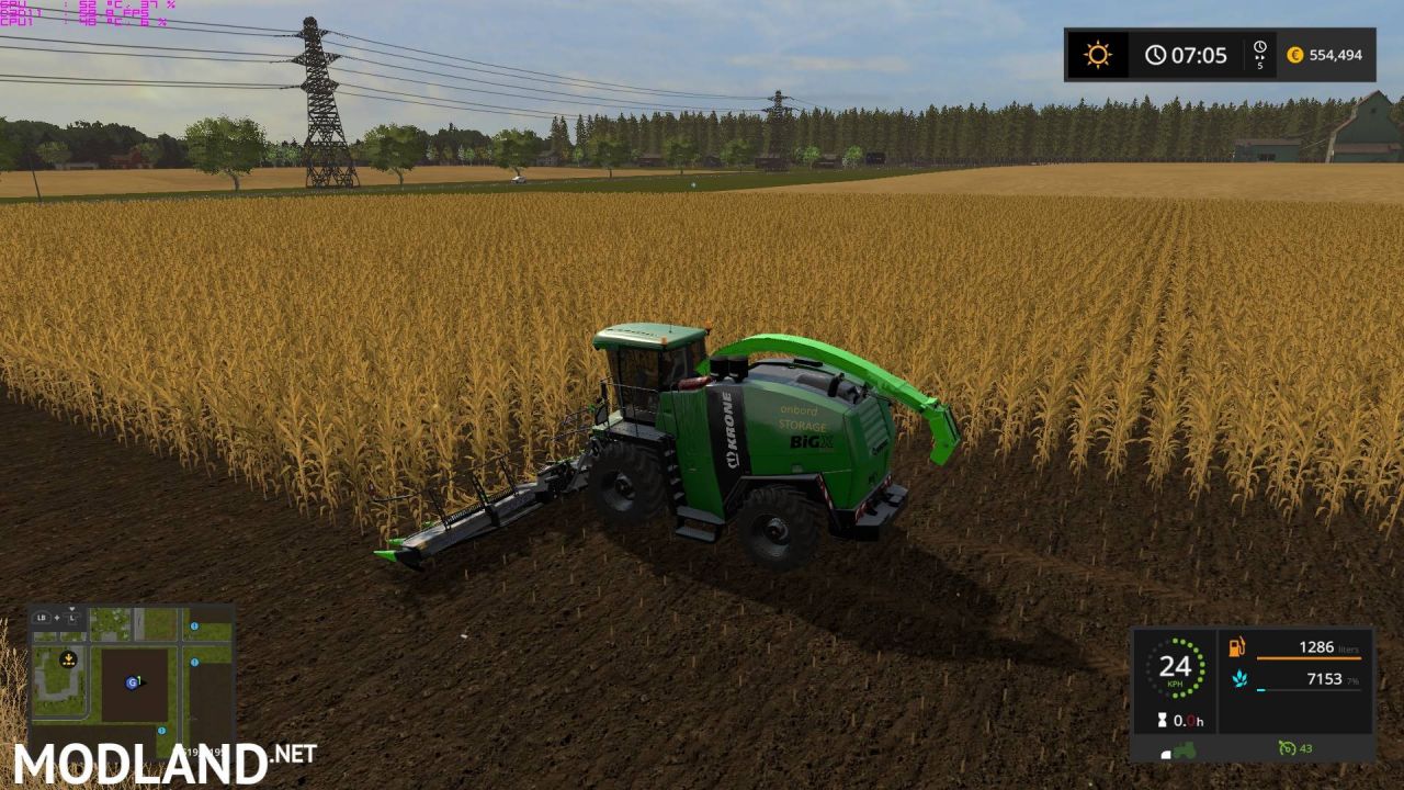 Krone Big X 1100 with onbord storage and easy collect 1053 