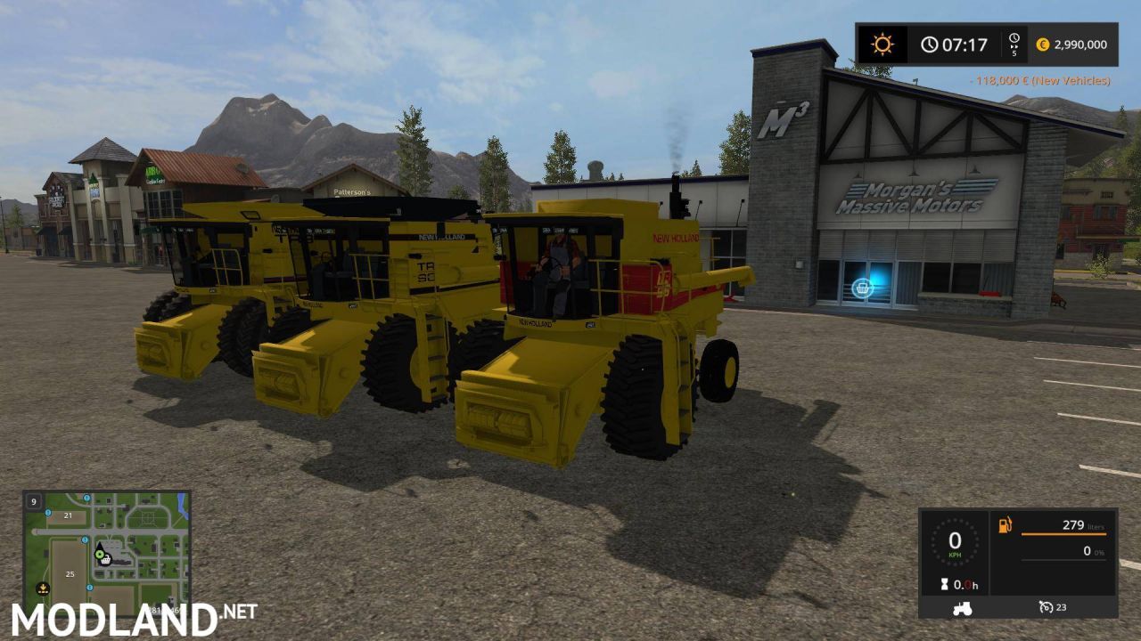 3 New Holland TR Harvesters