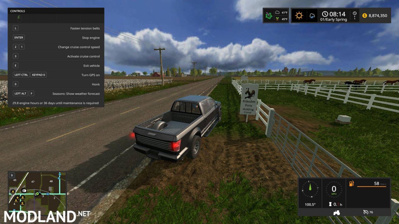 FS17 BATES CASS COUNTY USA Map