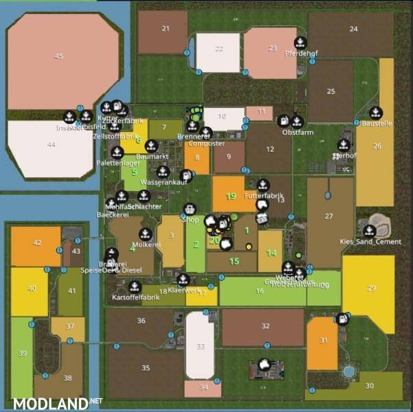 NORTH FRISIAN MARCH 4-FOLD MAP