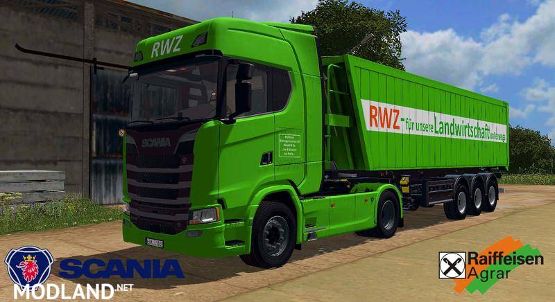 Agricultural trailer with DH