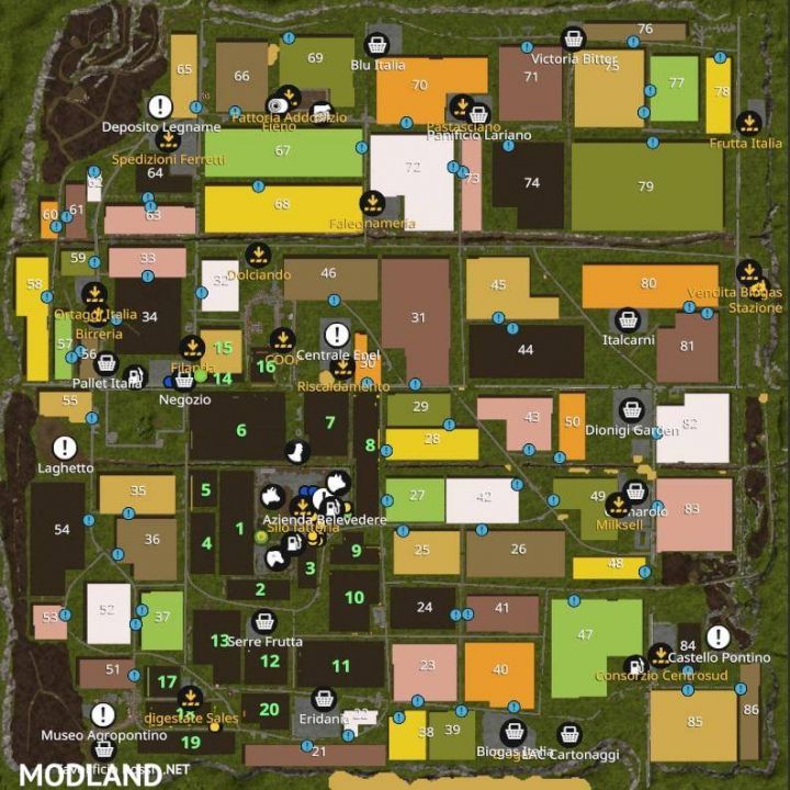 AGROPONTINO MAP