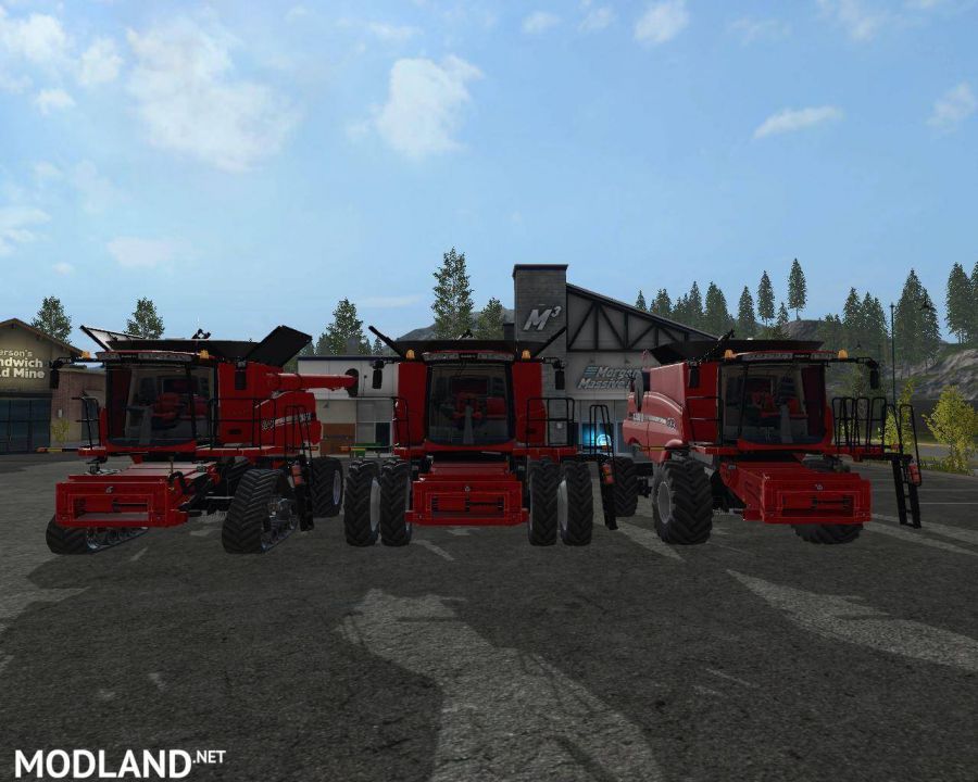 Case IH combines pack