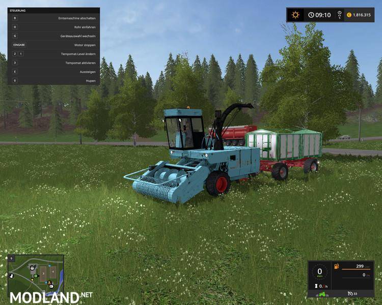 Fortschritt E-281 with 3 cutting units