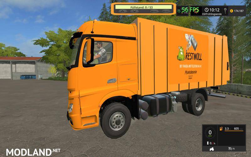 Garbage truck Mercedes Actros