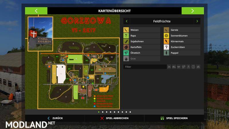 Gorzkowa Map  1.2 Seasons