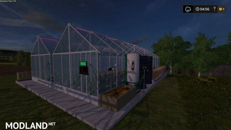 Greenhouses placeable Tomatos and Cocumber