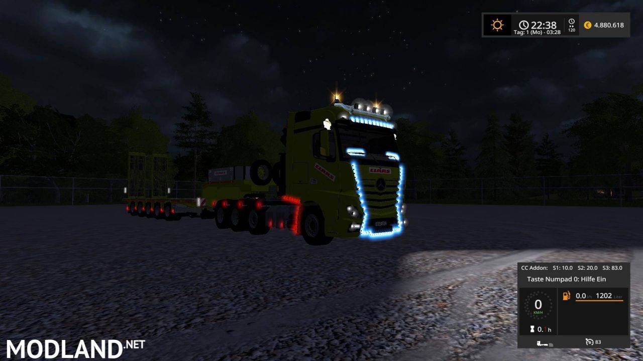 Holmer & Claas Mercedes Actros MP4 SLT + Dolls Trailer