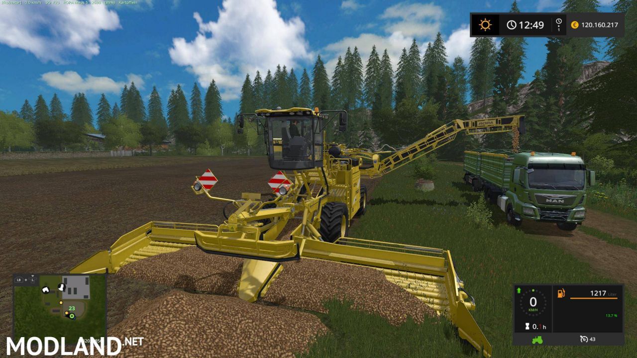Holmer und Ropa DLC Maschinen Kartoffel ready