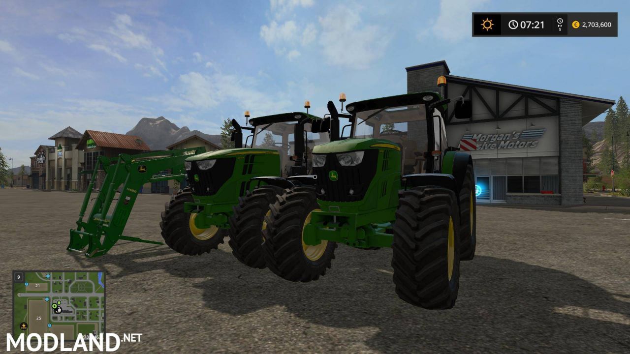 John Deere 6R 6135 - 6250 + H480 Frontlader