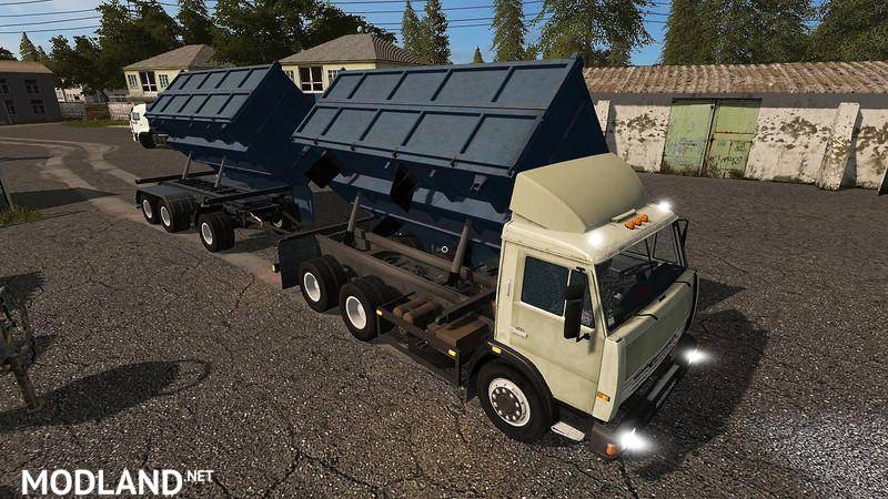 Kamaz 45143 dumper + Nefaz trailer