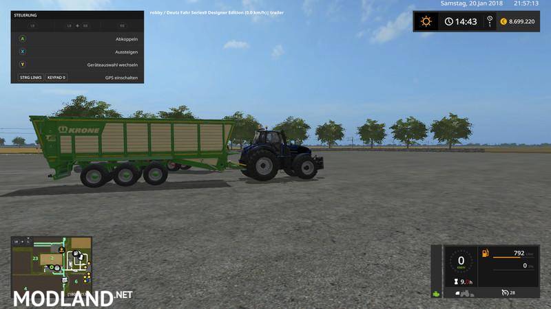 Krone TX560D with trailer hitch