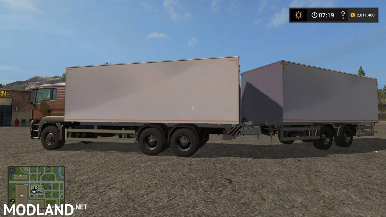 MAN Palletloader Truck + Trailer