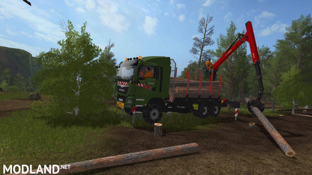 Man TGS 41480 6x4 Palfinger Grumier
