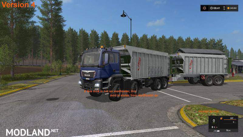MAN TGS with Fliegl extension
