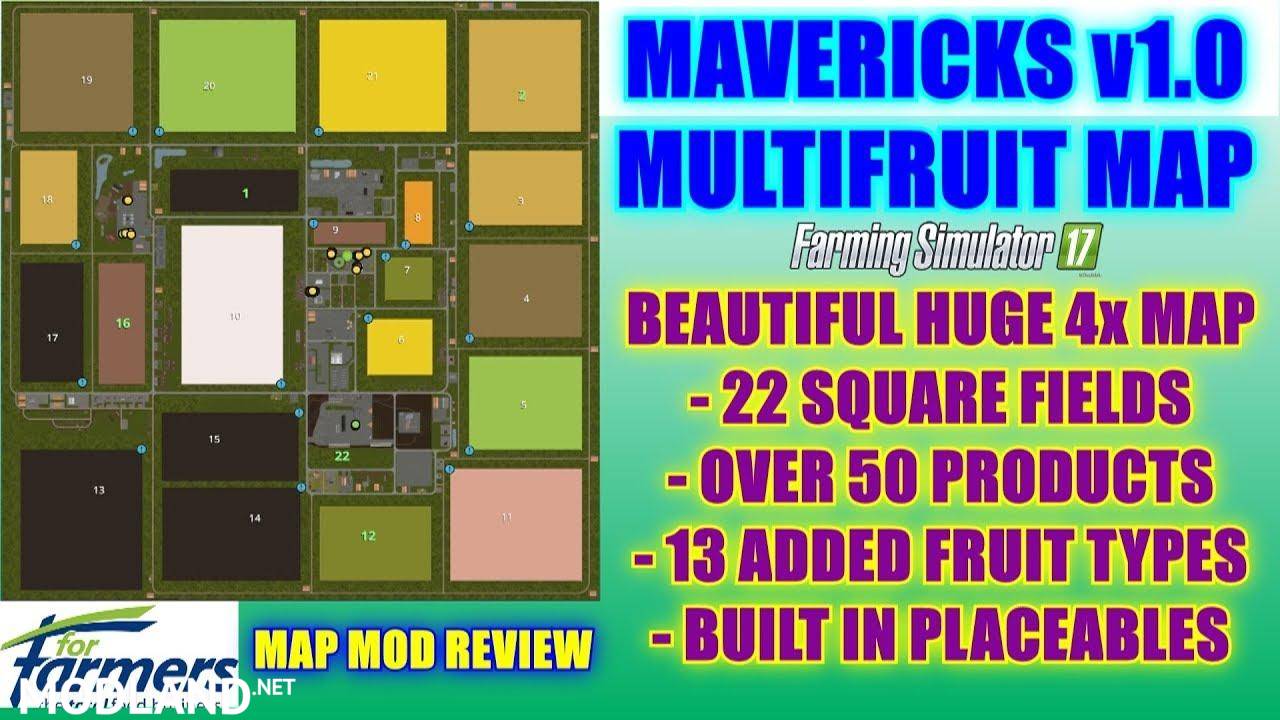 Mavericks Multifruit Map