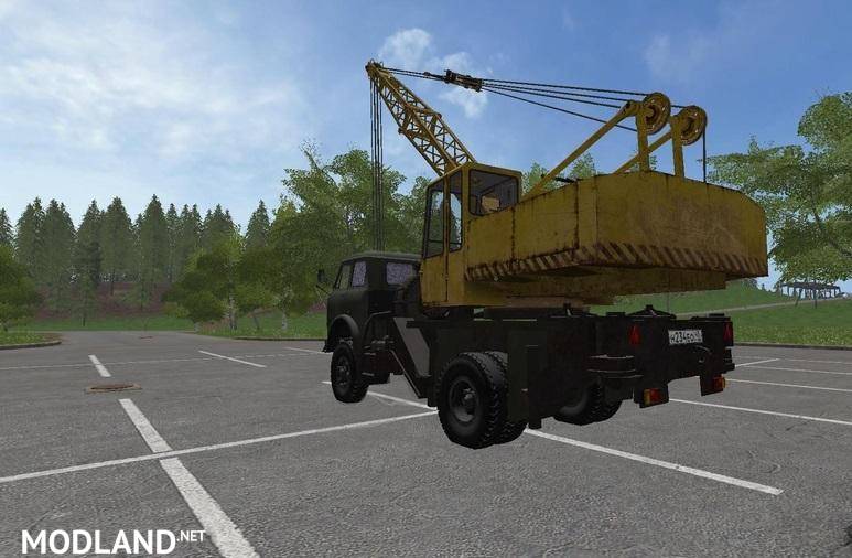 MAZ 5516 Truck Crane