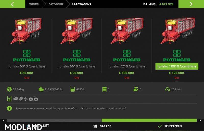 POTTINGER JUMBO COMBILINE SERIES