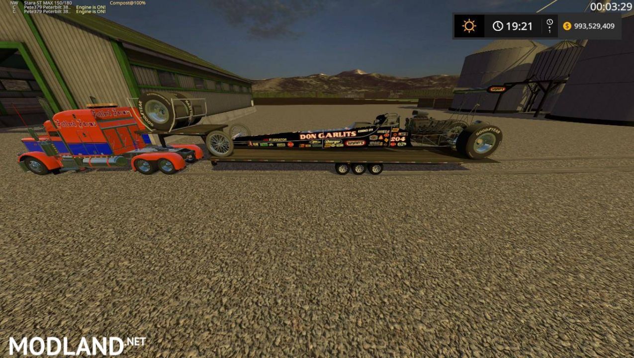 Rear engine dragster