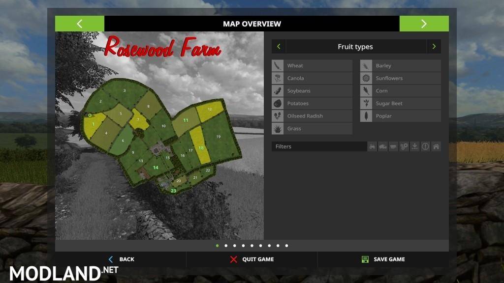 Rosewood Farm Map