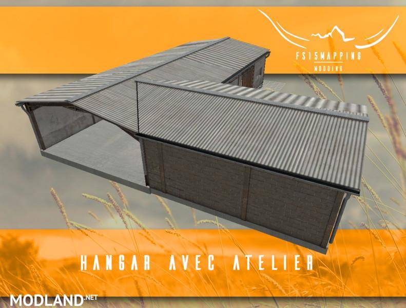 Storage buildings with animated doors
