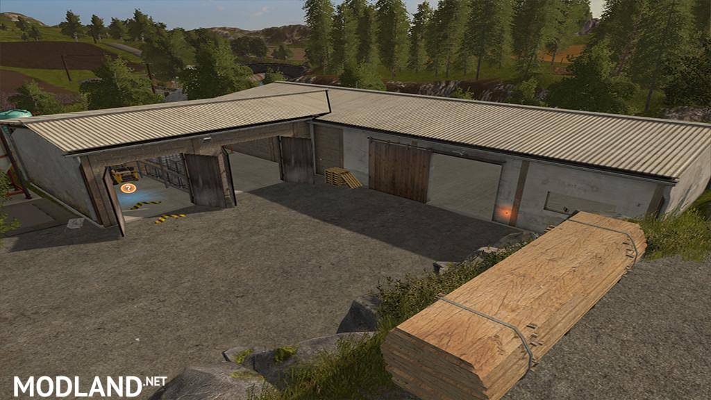 Storage buildings with animated doors