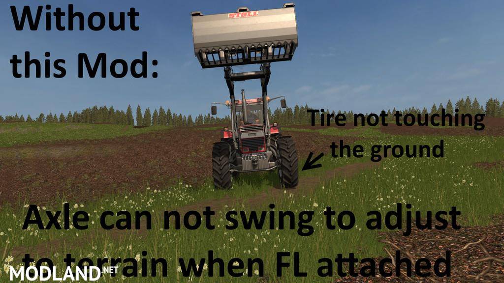 Swinging Axle with Frontloader (Axle Lock remover)