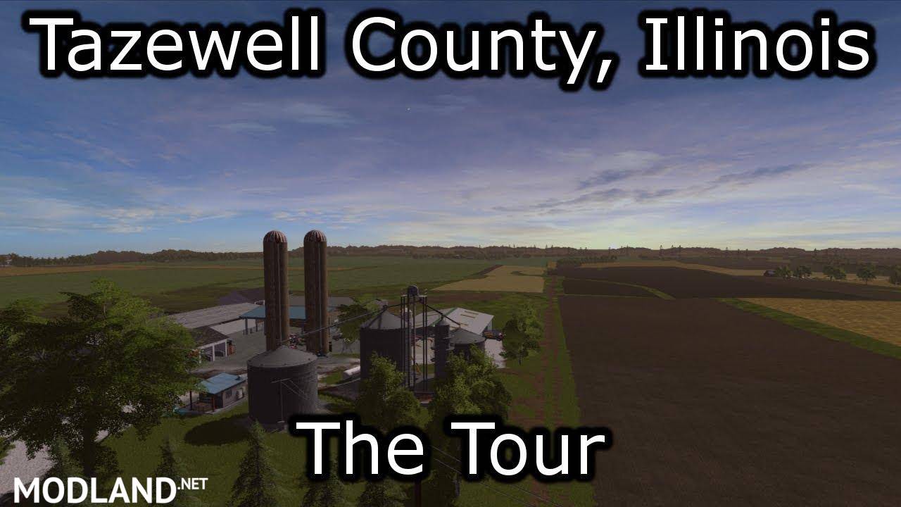 Tazewell County, Illinois Map