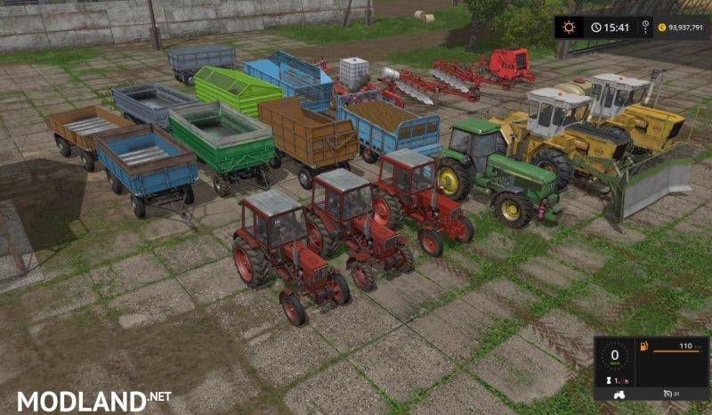 Tractors + Trailers + Tools Pack